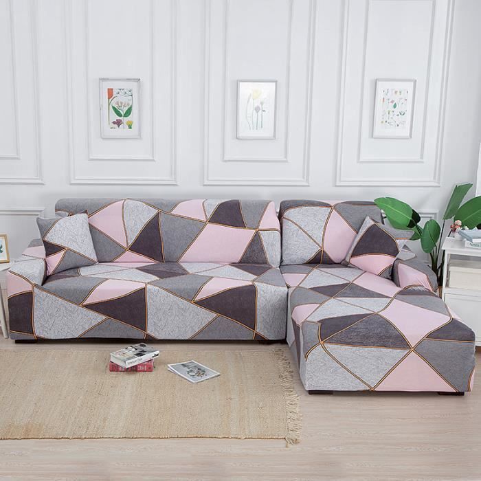 HALOVIE Housse de Canapé d'angle Extensible Modèle L Canapé Protection du Sofa Universelle Revêtement de Canapé avec 2 Taies d'oreiller Noir Housse de Fauteuil pour Salon Chambre Maison 3 3 Places HALOVIE Housse de Canapé d'angle Extensible Modèle L Canapé Protection du Sofa Universelle Revêtement de Canapé avec 2 Taies d'oreiller Noir Housse de Fauteuil pour Salon Chambre Maison 3 3 Places