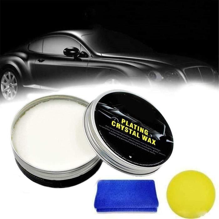 Cire Voiture 100% Carnauba Pure - Traitement Céramique Hydrophobe - Haute Brillance, Sans Silicone