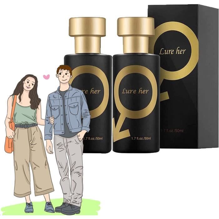 2PCS Lure Her Perfume for Men, Pheromone Cologne for Men Attract