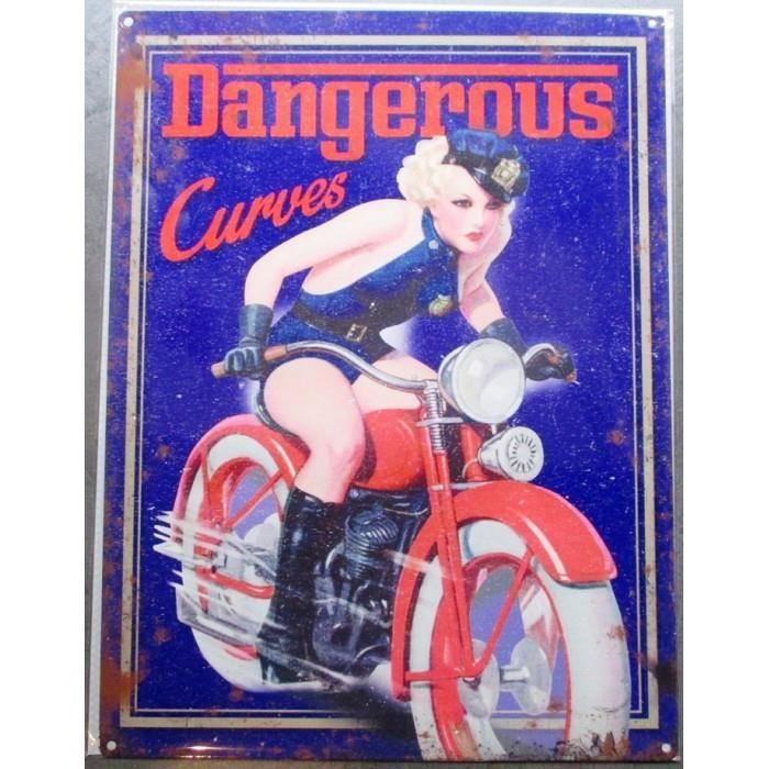 Plaque Pin Up Blonde Moto Rouge Dangerous Curves Tole Cdiscount Maison Plaque Pin Up Blonde Moto Rouge Dangerous Curves Tole Cdiscount Maison