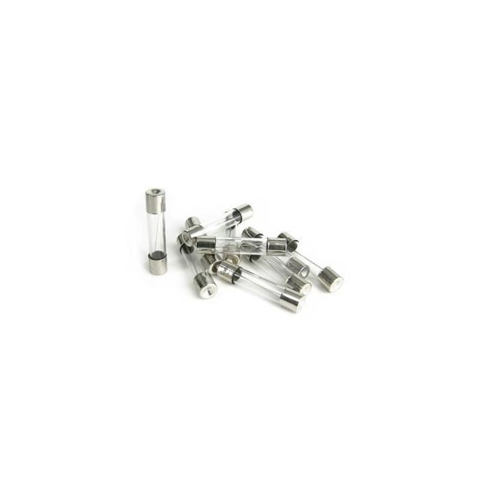 10 fusibles lents retard/és temporis/és en verre 6.3x32mm 220V 250V 5A Aerzetix