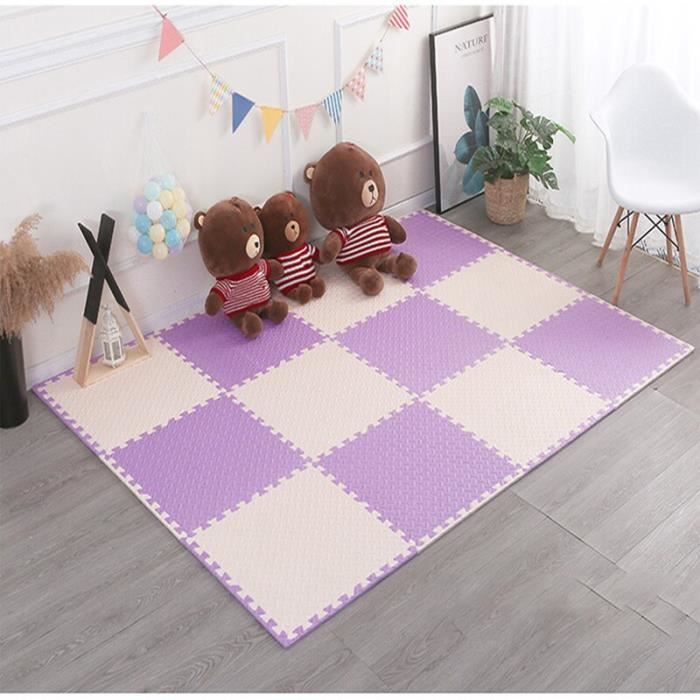 Tapis Gym En Mousse EVA 30x30cm épaisseur 1cm - Carreaux Multicolores à Clipser - FB FunkyBuys