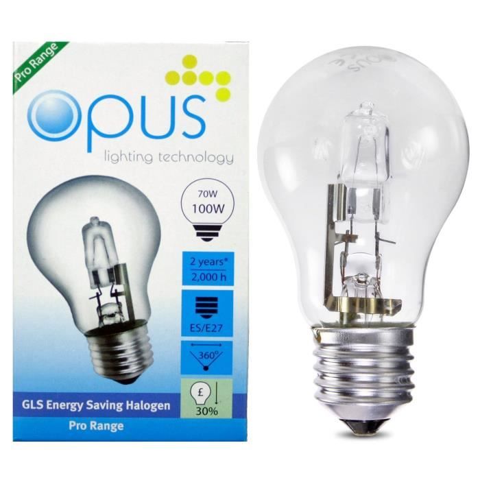 5 x Ampoules Bougie Halog/ènes 42W = 60W Culot a Vis ES E27