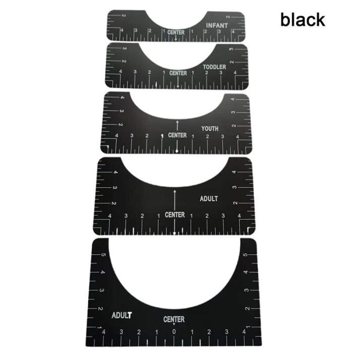 8Pcs Règle D'alignement De T-shirt,Outil De Mesure De T-Shirts Guide De