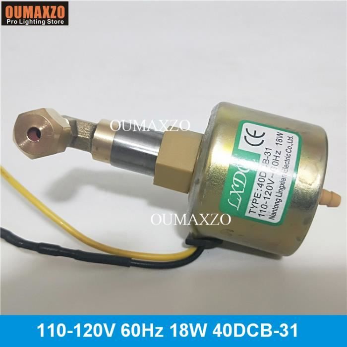 Pompe à Huile Pour Machine à Fumée/brouillard 40DCB 18W 110-120V - Débit Réglable, Faible Bruit - En Plastique Et Métal