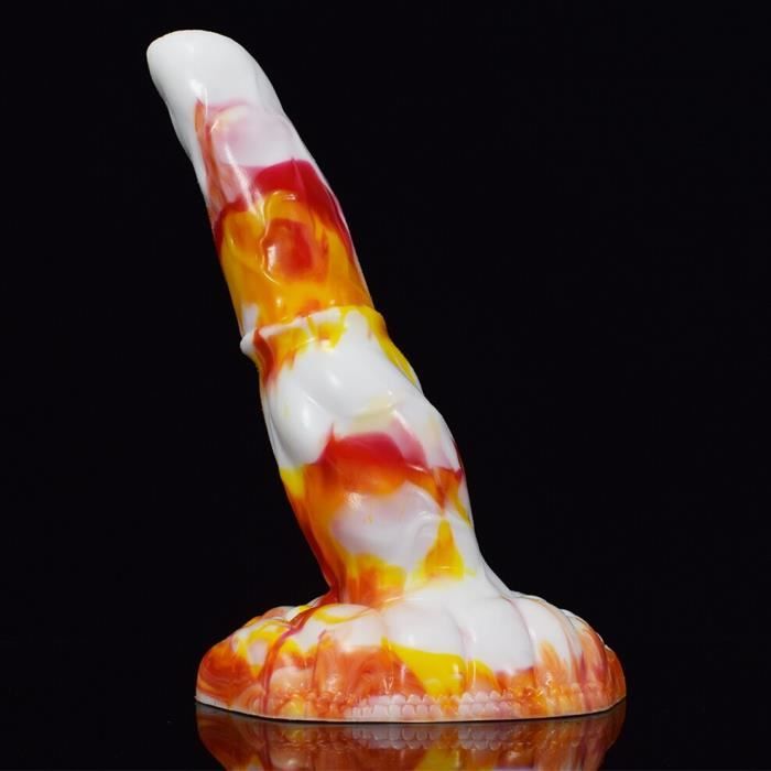 Sextoy Godes cheval et chien en silicone jouet sexuel anal coloré  