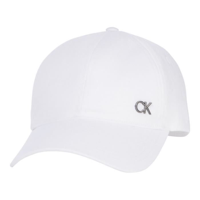 Casquette Blanche Homme Calvin Klein logo Métal blanc - Cdiscount