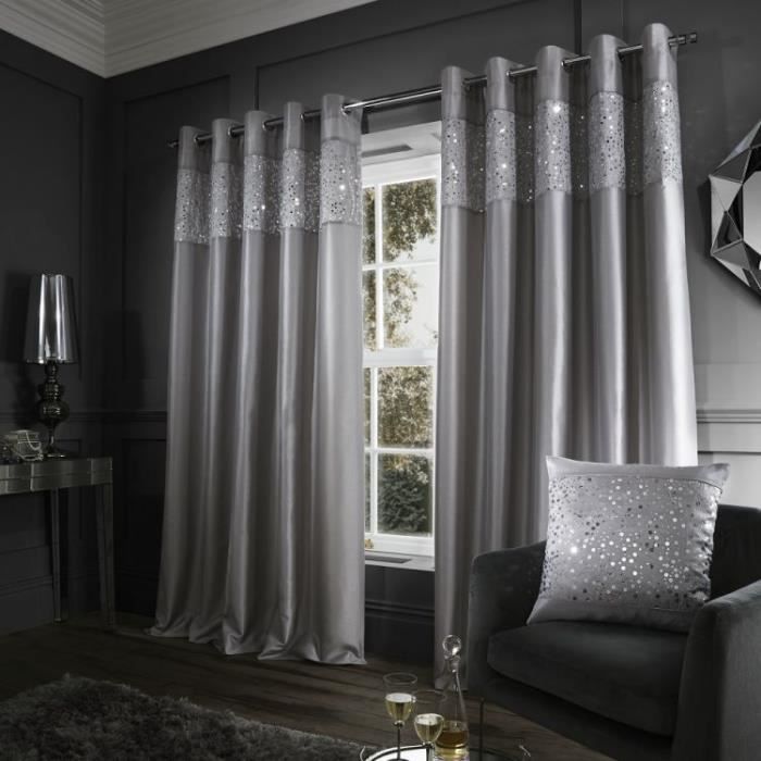 Catherine Lansfield Couvre-lit en Velours avec Strass Dor/é 240 x 260 cm