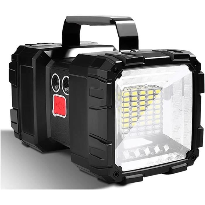 Projecteur LED Portable Rechargeable 6000 Lumens - Lampe Torche Puissante Étanche