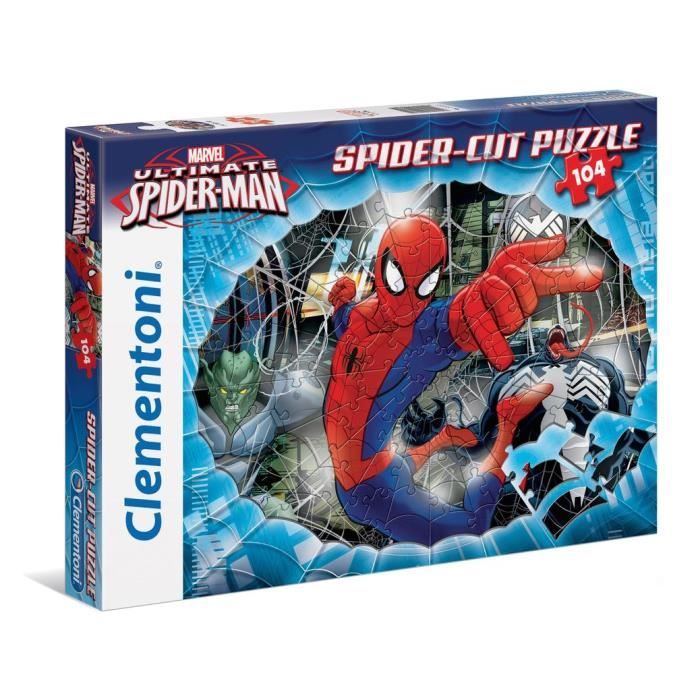 Spiderman - Spider-Cut Puzzle 104 pièces - Cdiscount Jeux - Jouets