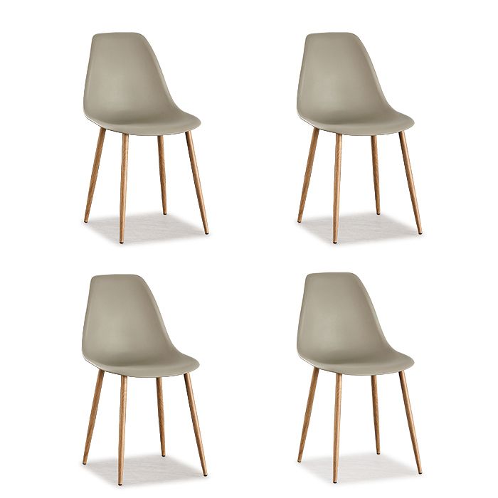 Lot de 4 chaises scandinaves beige - Ela - DESIGNETSAMAISON Lot de 4 chaises scandinaves beige - Ela - DESIGNETSAMAISON