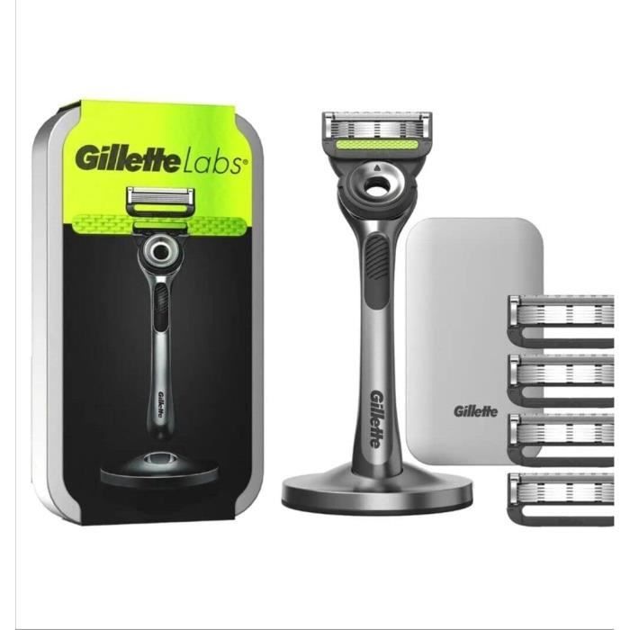 GilletteLabs Rasoir Avec Barre Exfoliante Pour Homme
