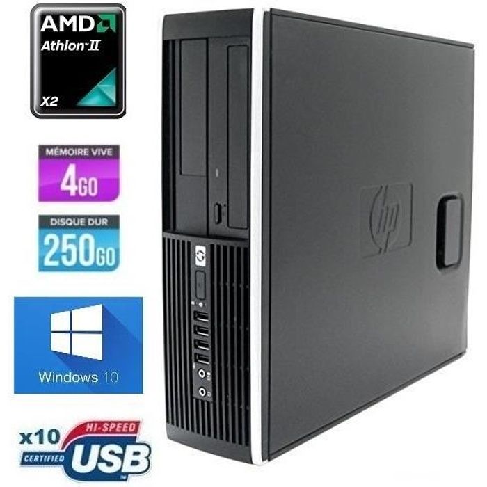 Top achat PC Portable PC HP Compaq 6005 Pro SFF AMD Athlon II X2 B22 2.80GHz 4Go DDR3 250Go W10 Pro pas cher Achat PC Portable PC HP Compaq 6005 Pro SFF AMD Athlon II X2 B22 2.80GHz 4Go DDR3 250Go W10 Pro pas cher