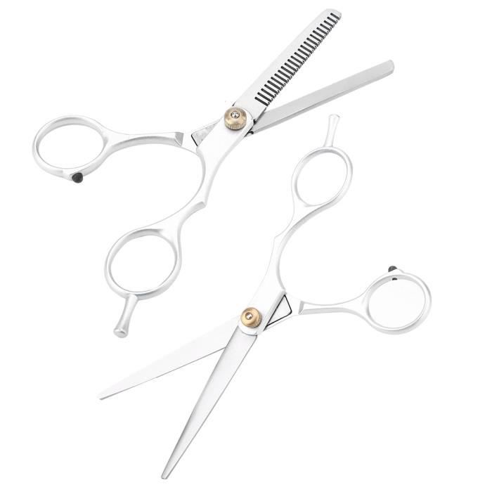 HURRISE Ciseaux de coupe de cheveux Ciseaux à amincir pour coupe de cheveux professionnels Set HURRISE Ciseaux de coupe de cheveux Ciseaux à amincir pour coupe de cheveux professionnels Set