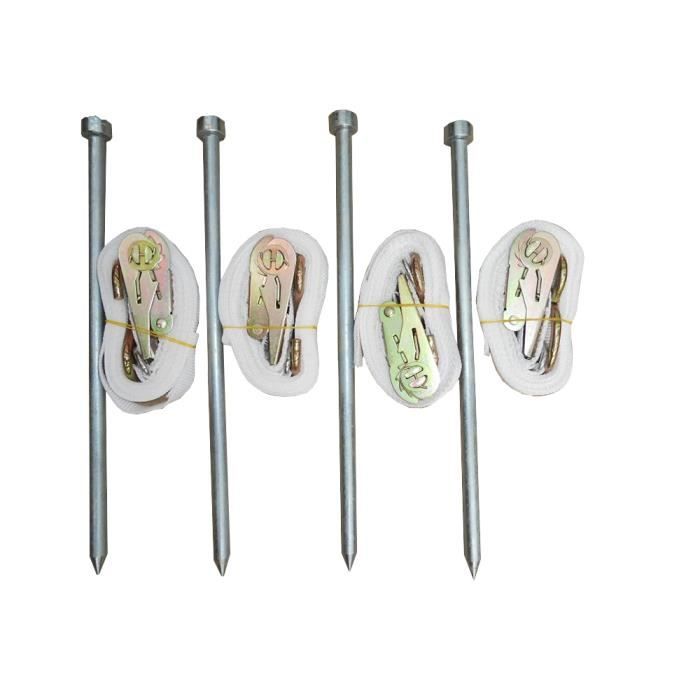Hongzer Piquets de Tente 2 Pcs en Plein Air Sunshelter Tiges De Soutien Auvent Zinc Plaqu/é Fer Cadres Auvent Kit Tente P/ôle Barres