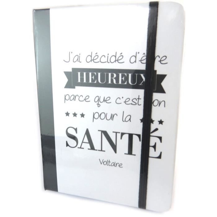 Carnet A6 Citations Heureux Car Bon Pour La Sante Les Tresors De Lily N9652 Achat Vente Journal Intime Carnet A6 Citations Cdiscount