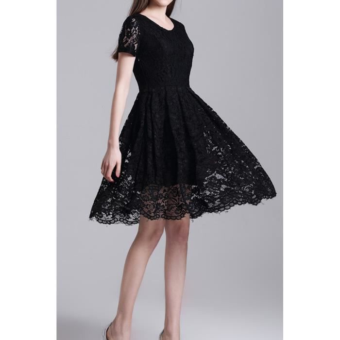 robe dentelle courte