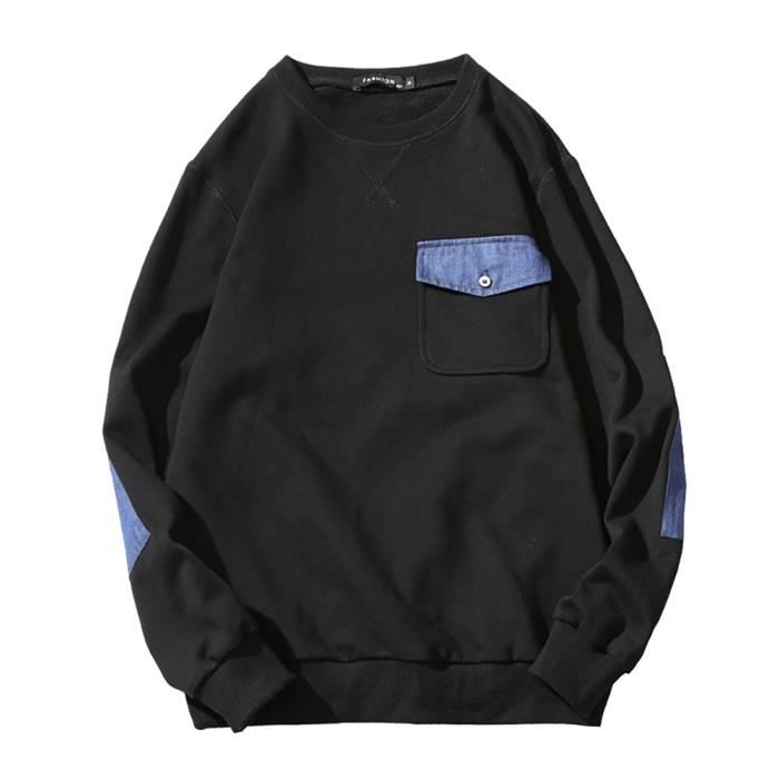 Sweat-shirt décontracté à carreaux