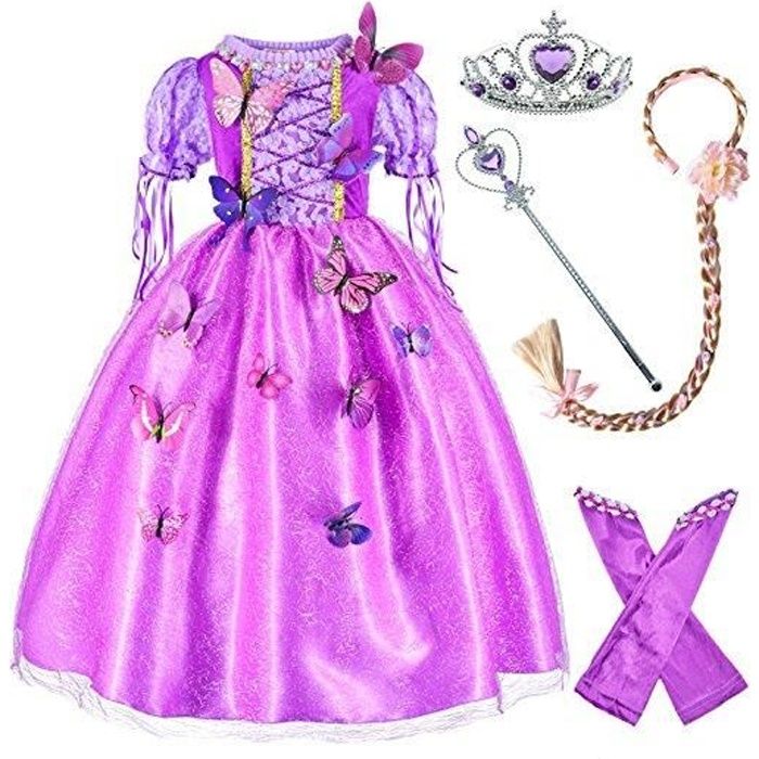 Déguisement Raiponce Disney Fille 3/4 ans - Vente en ligne