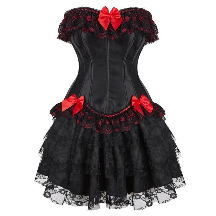 Corset Vintage en dentelle pour femmes robe Sexy Burlesque