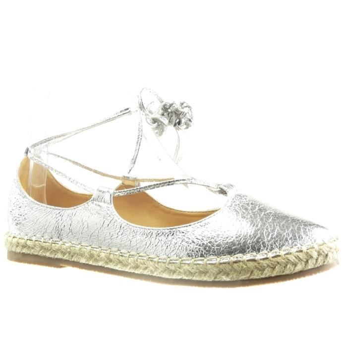 espadrille femme brillante