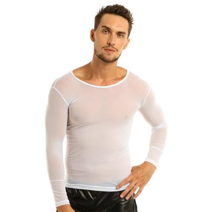 chandail transparent noir