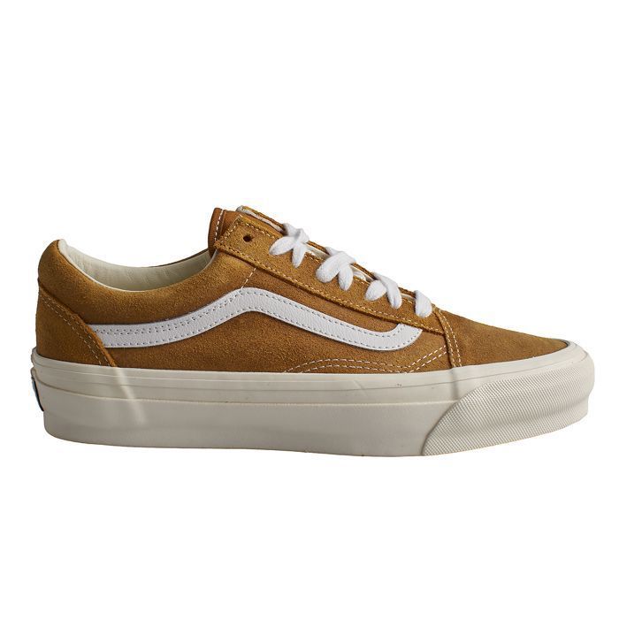 Vans Baskets Old Skool 36 LX en cuir ciré pour homme VN000CNG1M71-Moutarde