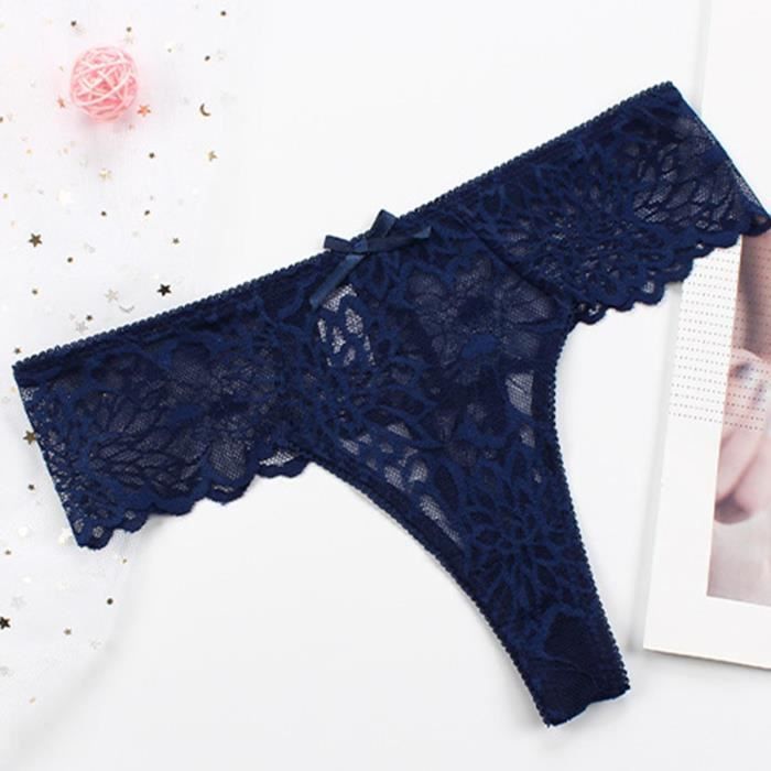 String Tanga Strass Bleu Naughty Janet - Taille 38 - Neuf Avec étiquettes