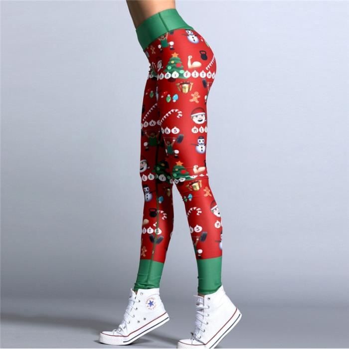PANTALON Hayoha Leggings imprim s de no l Legging lastique
