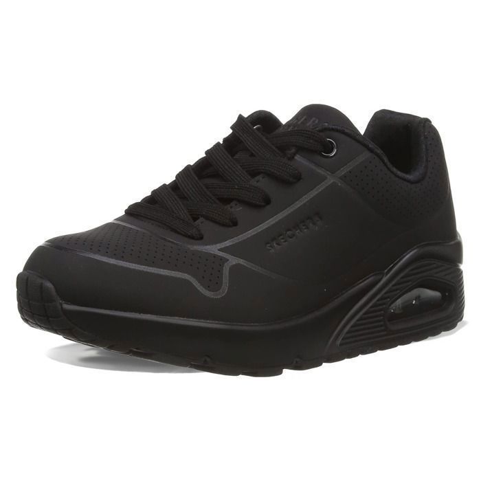 Skechers Baskets de ville pour enfants - SKECHERS - Up - Tige embossée - Noir - Lacets