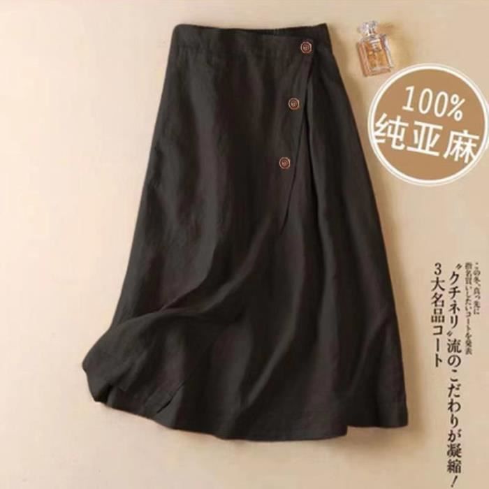 Jupe COS A-Line Marine - Taille UK 10 / EUR 38, Coton Et Cupro, Légère, Midi - Occasion