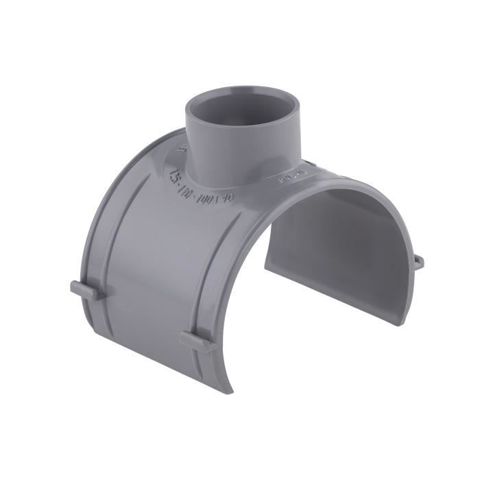 Selle De Branchement PVC 87° FF - 100-110/50, Raccord Pour Évacuation Eaux, Collable, Femelle-Femelle - 12