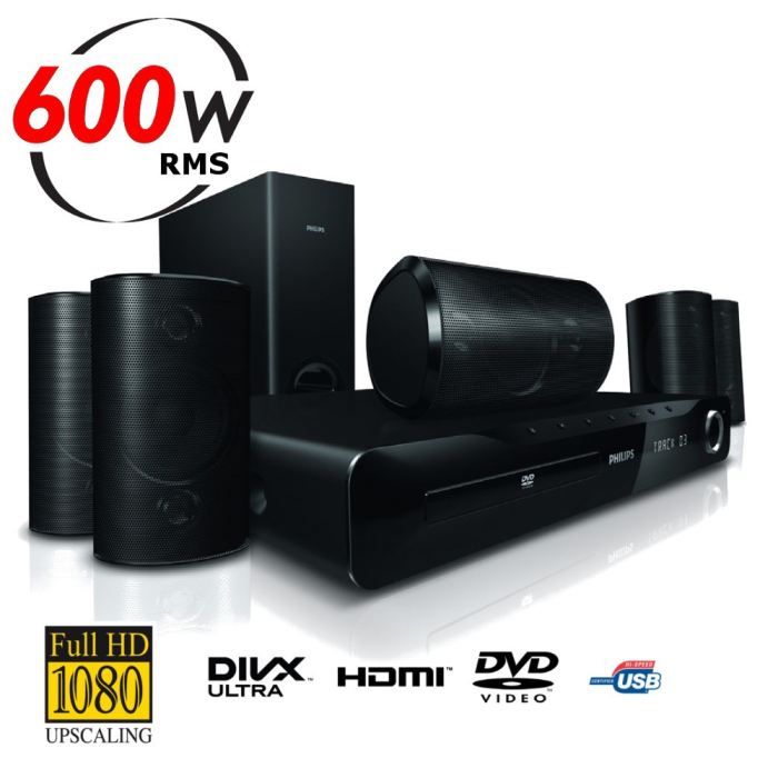 PHILIPS HTS 3520 Home Cinéma 5.1 DVD / HDMI Achat / Vente ensemble