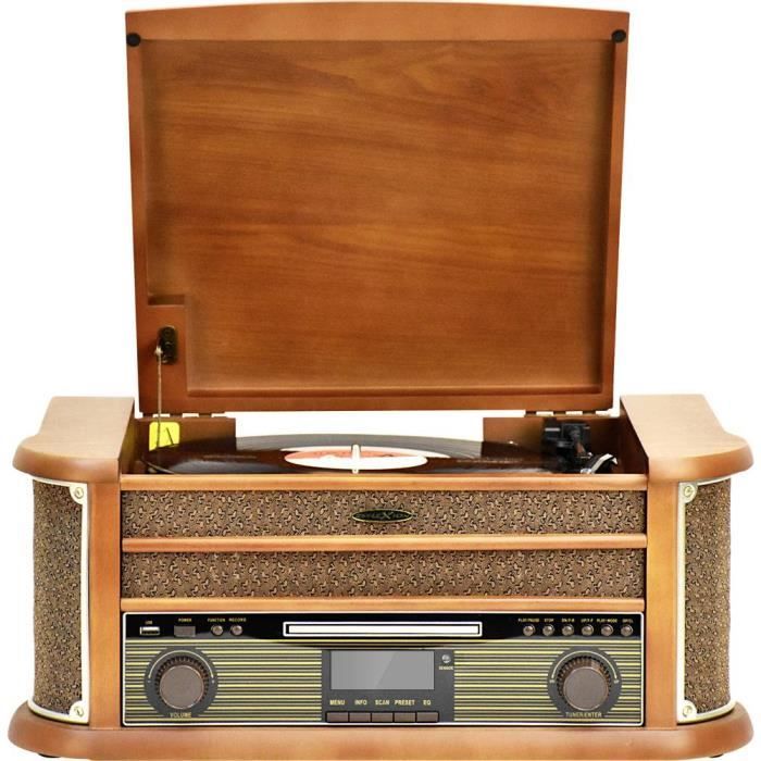 Reflexion HIF2002DAB Chaîne stéréo AUX Bluetooth CD DAB+ Cassette Lecteur de disque FM USB WiFi fonction enreg