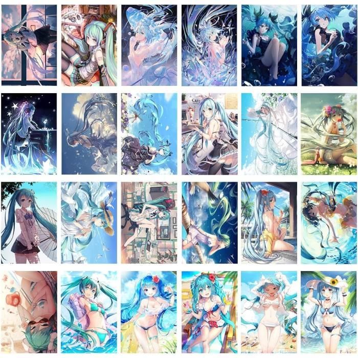 Affiche Hatsune Miku Au Pays Des Merveilles – 21x33 Cm – Mashup Alice – Anime – Neuve