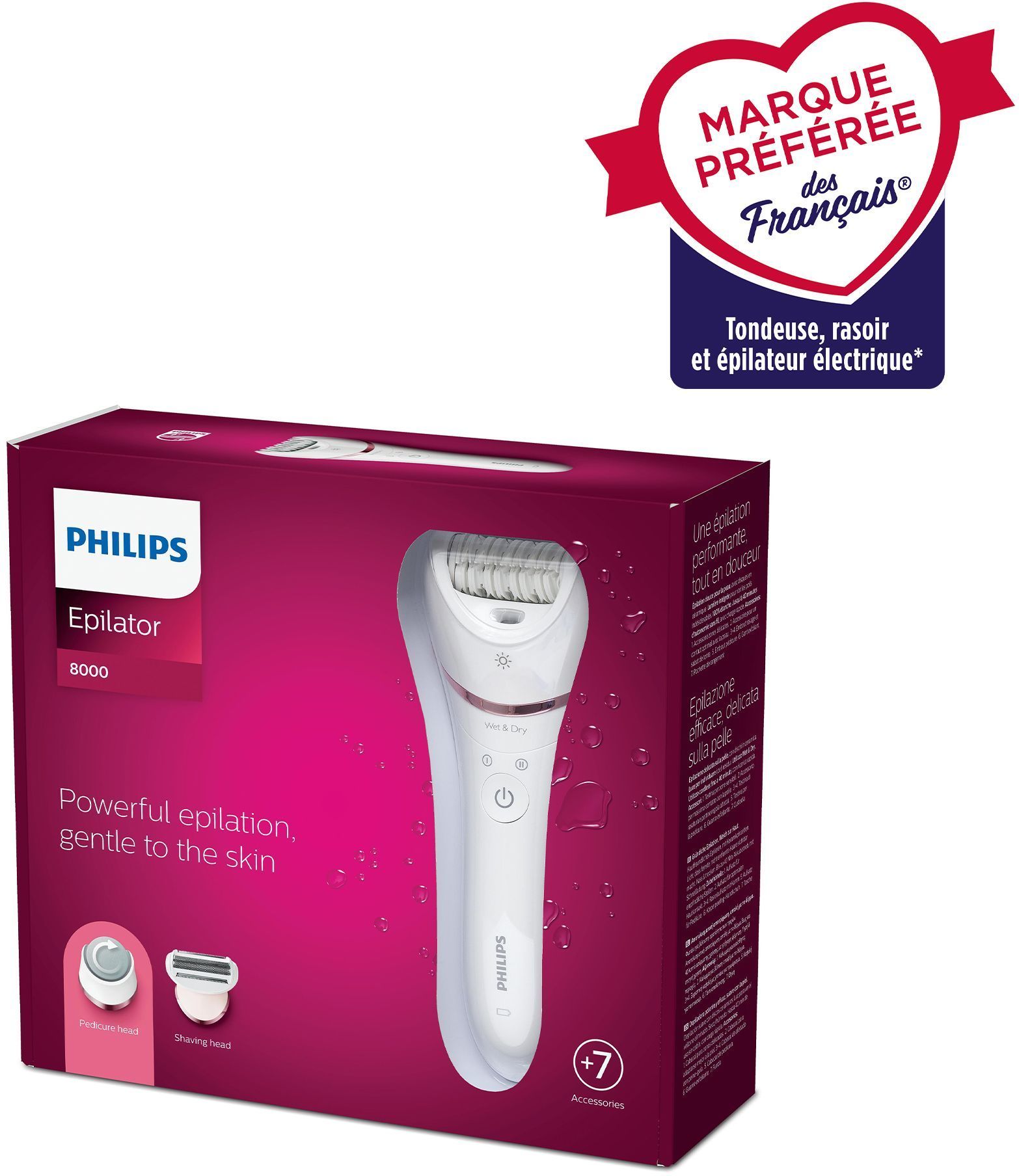 Epilateur Électrique Epilator Series 8000 Phi bre73010 Philips - vue 4