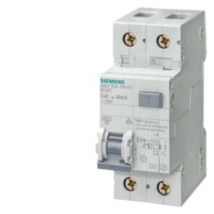 Disjoncteur SIEMENS 5SU13560KK10 Magneto thermique Protection contre surcharges Intérieur