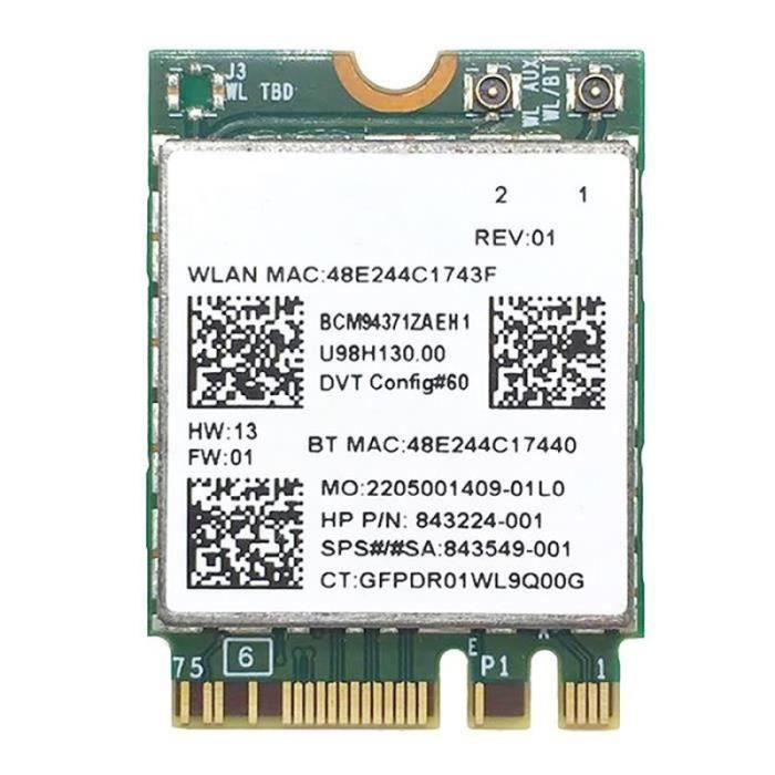 CARTE RESEAU FILAIRE - CARTE RESEAU SANS FIL pour Broadcom BCM94371 ...