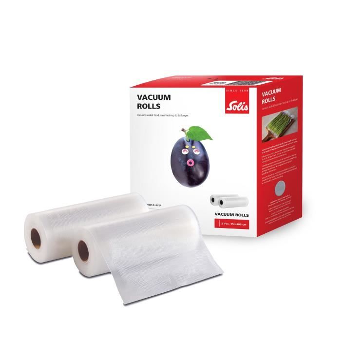 10 Rouleaux De Sacs Sous Vide Alimentaires - 15/20/30 Cm X 3m, Sans BPA, Pour Toutes Machines Sous Vide