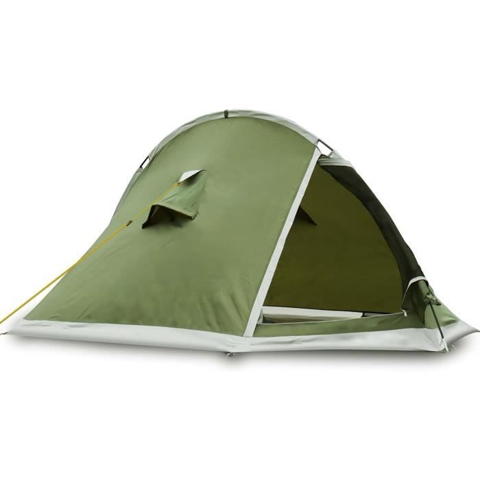 Tente De Camping Ultra Légère 1-2 Personnes - Camouflage & Imperméable - Parfaite Rando Et Survivalisme