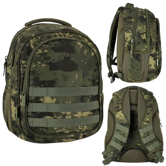 Sac à dos - STARPAK - Camouflage vert - 43x35x21 cm - Ergonomique - Spacieux