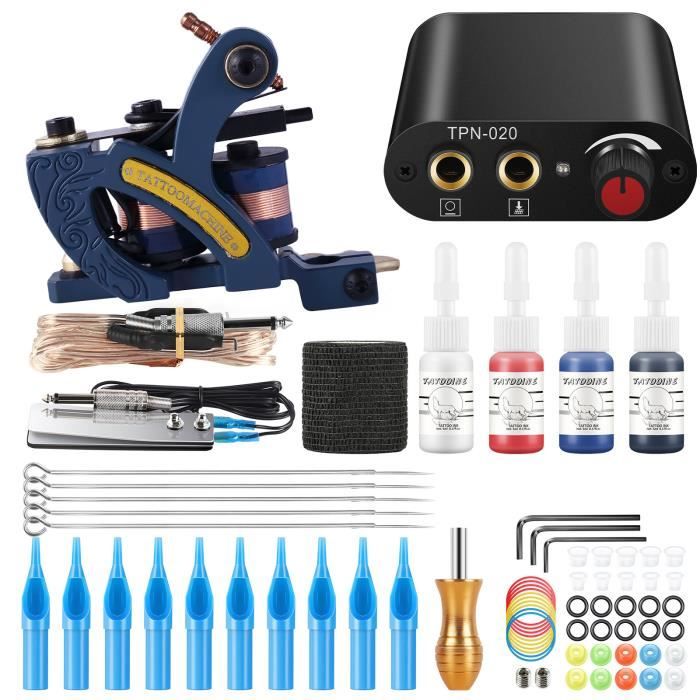 Kit de tatouage pour débutant TATOOINE machine à tatouer professionnelles poignées pédale d