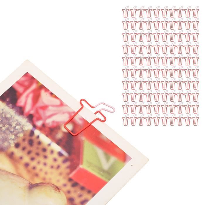 100 Pièces Lot De Trombones Métalliques Petits Forme Goutte Eau