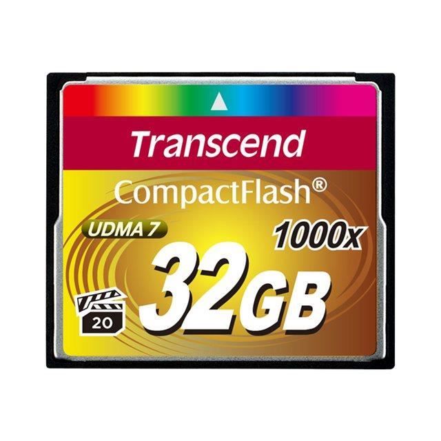 Carte mémoire flash TRANSCEND - 32 Go - 1000x