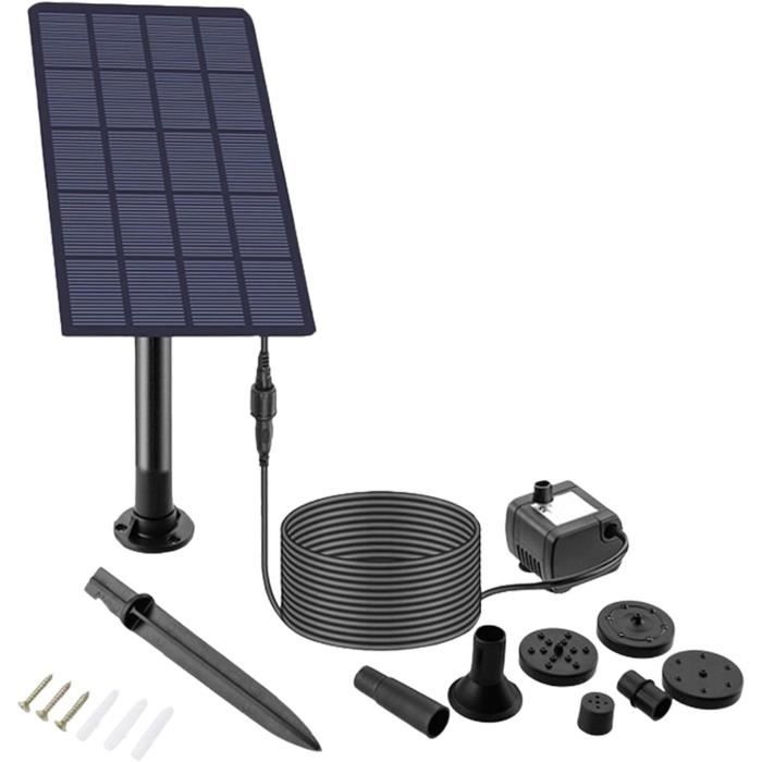 SZMP 4W Fontaine Solaire 60 LEDs Colorée,2024 Upgraded Solaire Flottant