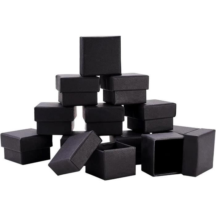 24 PCS Boîte à Bijoux en Kraft Exquise avec Doublure et 24 PCS Boîte à Bijoux en Kraft Exquise avec Doublure et