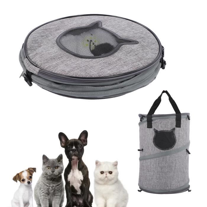 Vgeby Sac A Dos Pour Animaux De Compagnie Sac Transport Chat Extensible Sac A Dos Pour Transparent Pliable Avec Filet Respirant Cdiscount