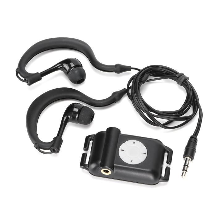 VGEBY lecteur MP3 de nageur Lecteur MP3 avec casque Lecteur MP3 étanche pour nageur pour la natation Sports nautiques