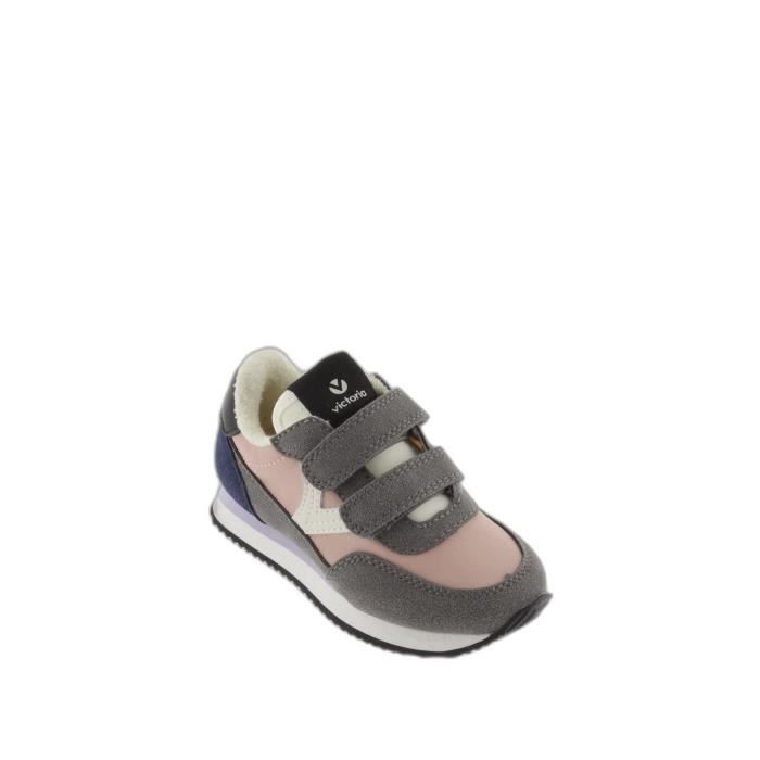 Victoria Baskets enfant - VICTORIA - Astro Straps - Nylon - Scratch - Rose foncé