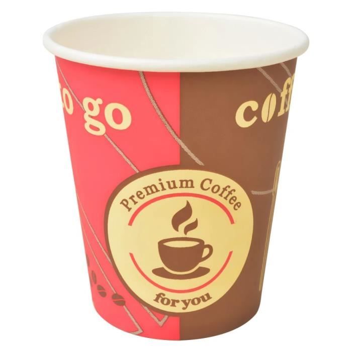 VidaXL Gobelet à café jetable 1000 pcs Papier 240 ml (8 oz) - Cdiscount  Maison